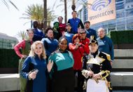 A group of "Star Trek" cosplayers pose during WonderCon 2025 at Anaheim Convention Center on March 28, 2025 in Anaheim, California | Image via: Getty
